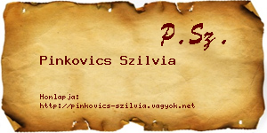 Pinkovics Szilvia névjegykártya